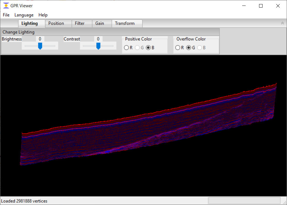 GPR Viewer 3D Canvas